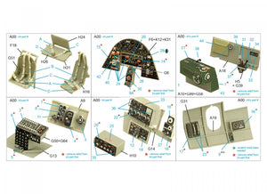 Intérieur imprimé en 3D et coloré sur papier décalcomanie Quinta Studio QD32164 TBF-1C Avenger (Trumpeter) 1/32 – immagine 2