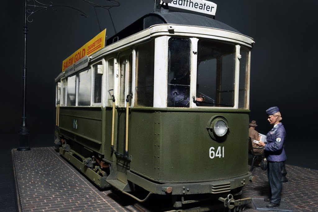 Miniart 38009 European Tramcar - Straßenbahn-Triebwagen 641 w/crew &amp;amp; passengers 1/35 – zdjęcie 5