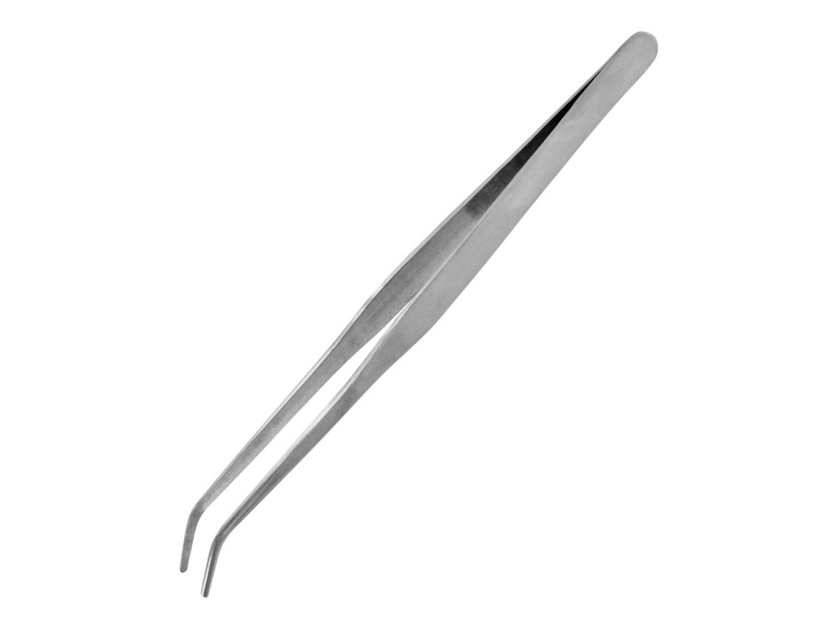 Pince à épiler Vallejo T12009 en acier inoxydable robuste et courbé (175 mm)