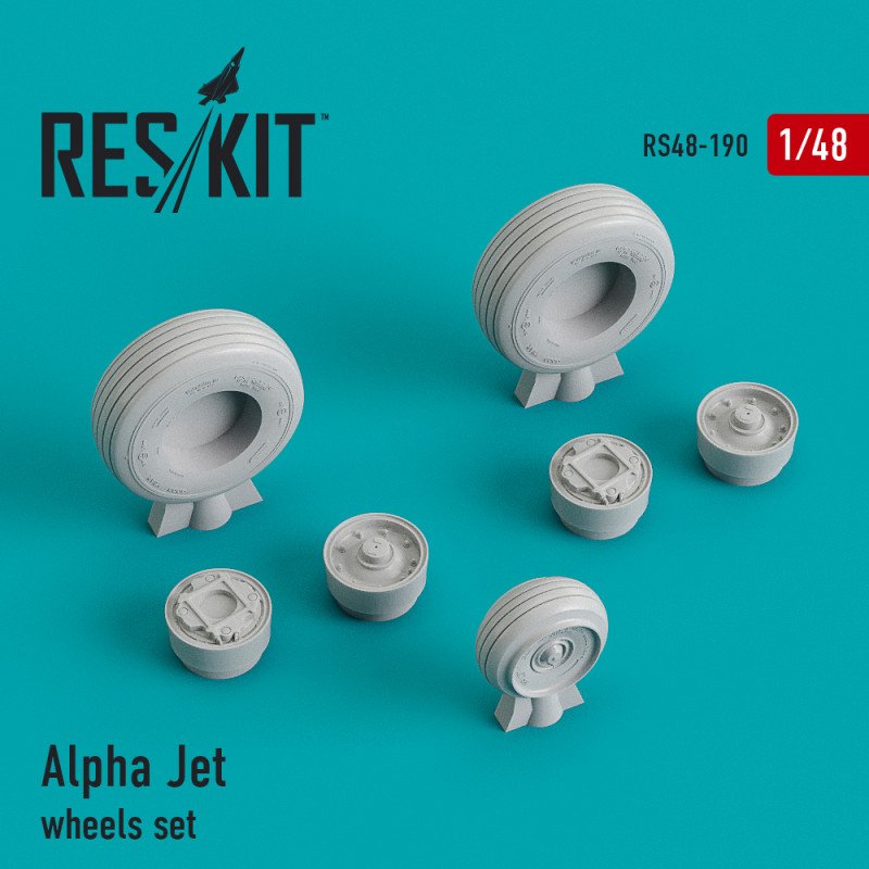 RESKIT RS48-0190 Jeu de roues Alpha Jet 1/48