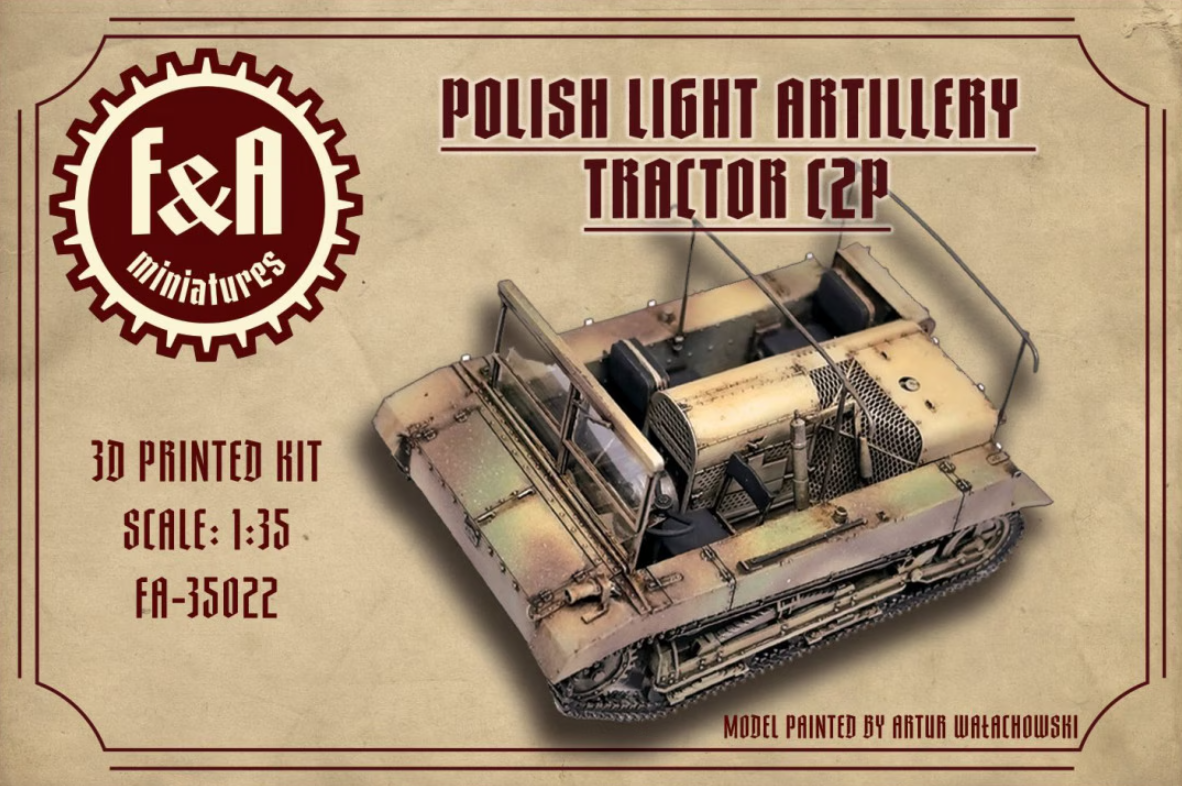 F&amp;A Miniatures FA-35022 Tracteur d'artillerie légère polonais C2P 1/35