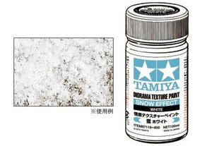 Peinture texturée pour diorama Tamiya 87119 (effet neige, blanc)