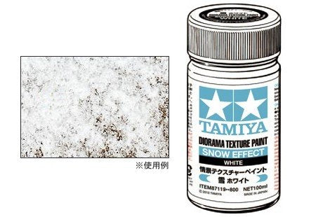 Peinture texturée pour diorama Tamiya 87119 (effet neige, blanc)