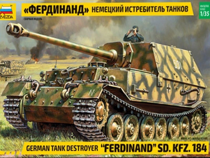 Voyager modèle PE351085 char allemand Sd.Kfz.184 Ferdinand de la seconde guerre mondiale pour Zvezda 1/35 – Bild 12