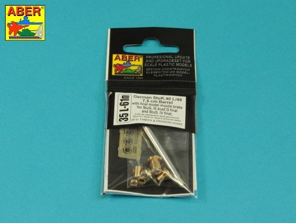 Aber 35L-061N Barrel for German Stug.III, G and Stug.IV tank guns of the final 1/35 series