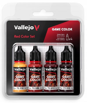 Vallejo 72377 Coffret de peinture rouge Game Color 4 x 18 ml