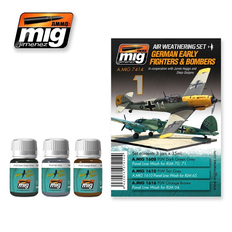 Munitions des chasseurs et bombardiers allemands Mig Jimenez 7414 
