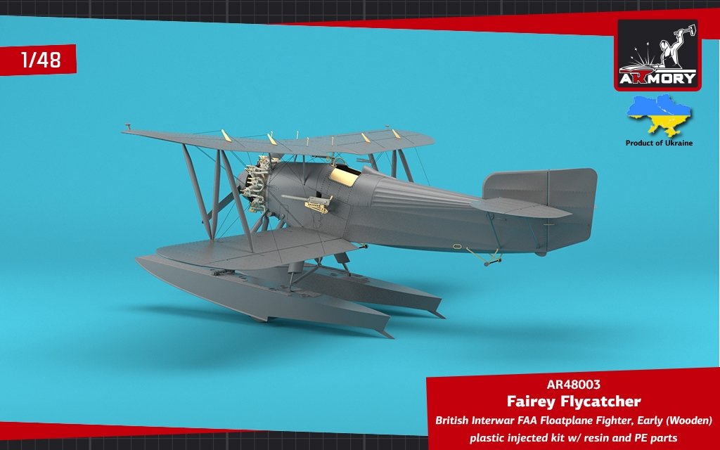 Armory Models 48003 Fairey Flycatcher, chasseur hydravion britannique FAA de l&amp;#39;entre-deux-guerres, sur flotteurs en bois, échelle 1/48  – image 12