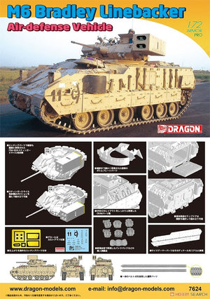 Dragon 7624 M6 Bradley Linebacker 1/72 – zdjęcie 2