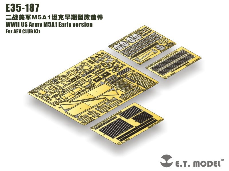 E.T. Model E35-187 WWII US Army M5A1 Early version (For AFV CLUB Kit) 1/35