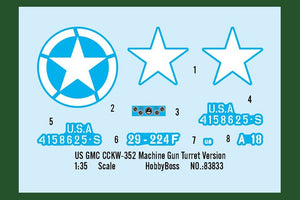 Hobby Boss 83833 US GMC CCKW-352 Version tourelle de mitrailleuse – immagine 4