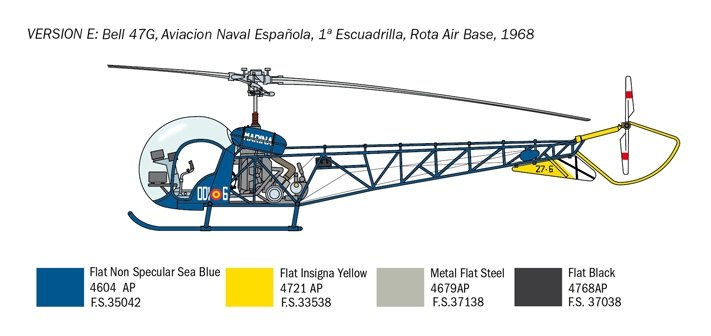 Italeri 2820 OH-13 Sioux 1/48  – immagine 7
