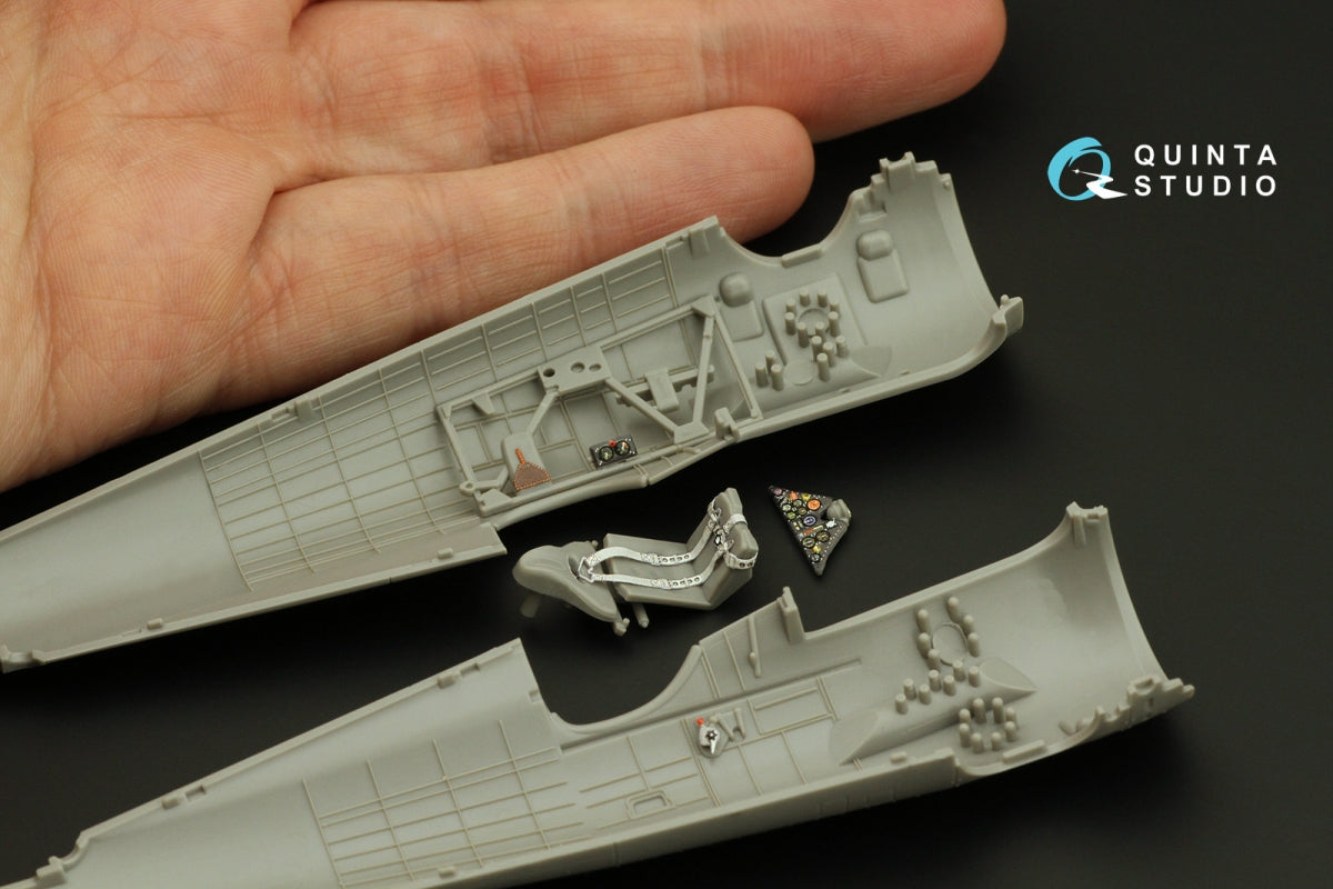 Intérieur imprimé en 3D et coloré sur papier décalcomanie Quinta Studio QD48335 PZL P.11c (Arma Hobby) 1/48 – Bild 8