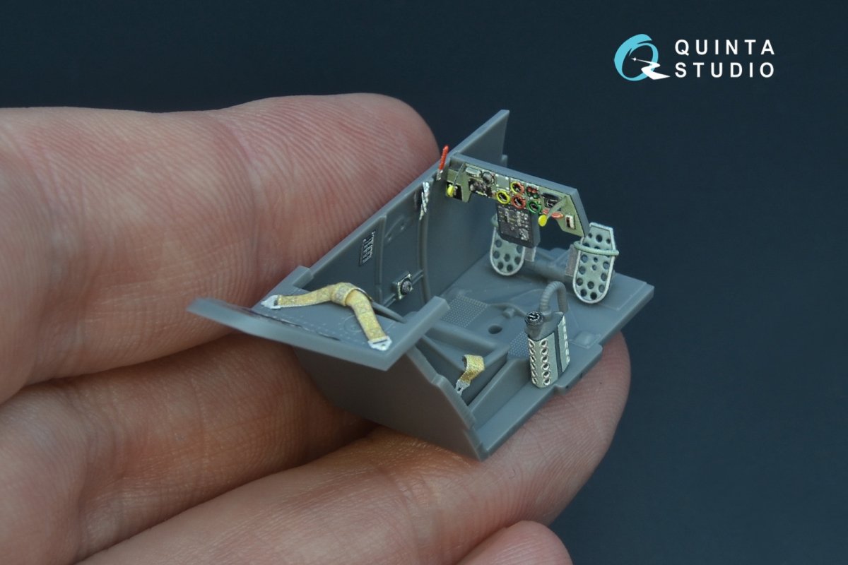 Quinta Studio QD48176 Bf 109E-1 3D-Printed &amp;amp; coloured Interior on decal paper (for Wingsy kits kit) 1/48 – zdjęcie 4