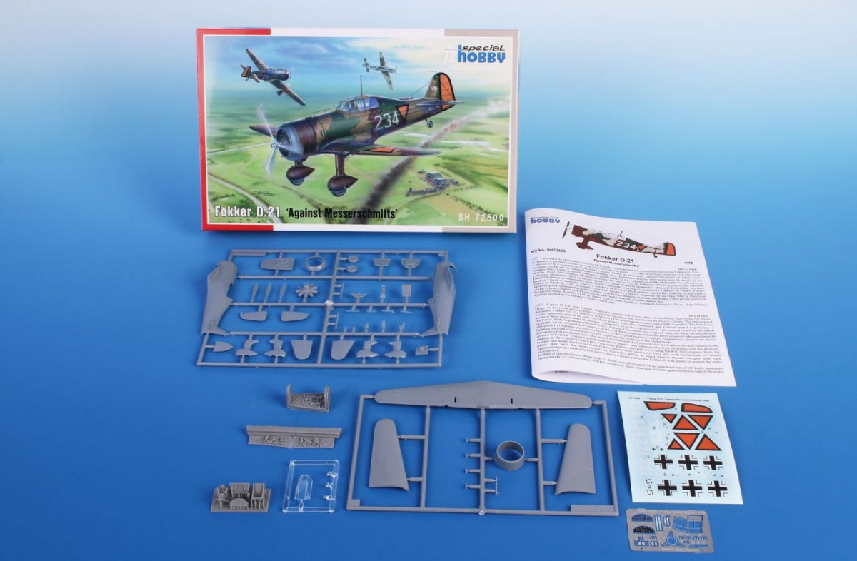 Special Hobby 72500 Fokker D.21 « Contre les Messerschmitts » 1/72 – image 2