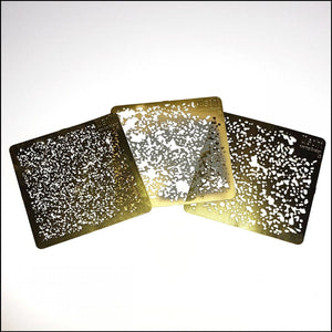 Ensemble de pochoirs pour aérographe Uschi 4014 TRINITY SPLATTER – image 2