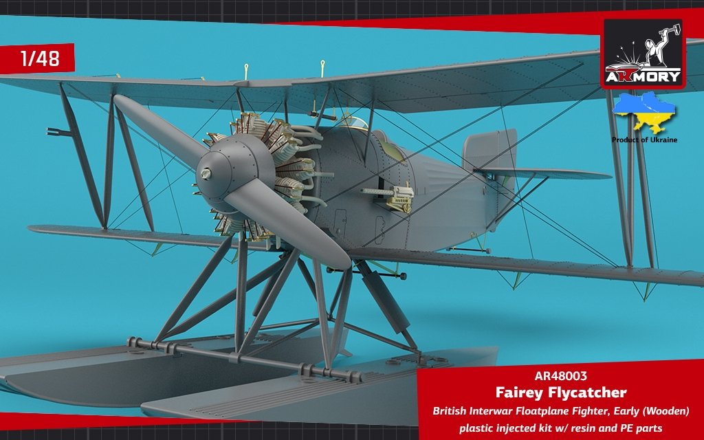 Armory Models 48003 Fairey Flycatcher, chasseur hydravion britannique FAA de l&amp;#39;entre-deux-guerres, sur flotteurs en bois, échelle 1/48  – image 17