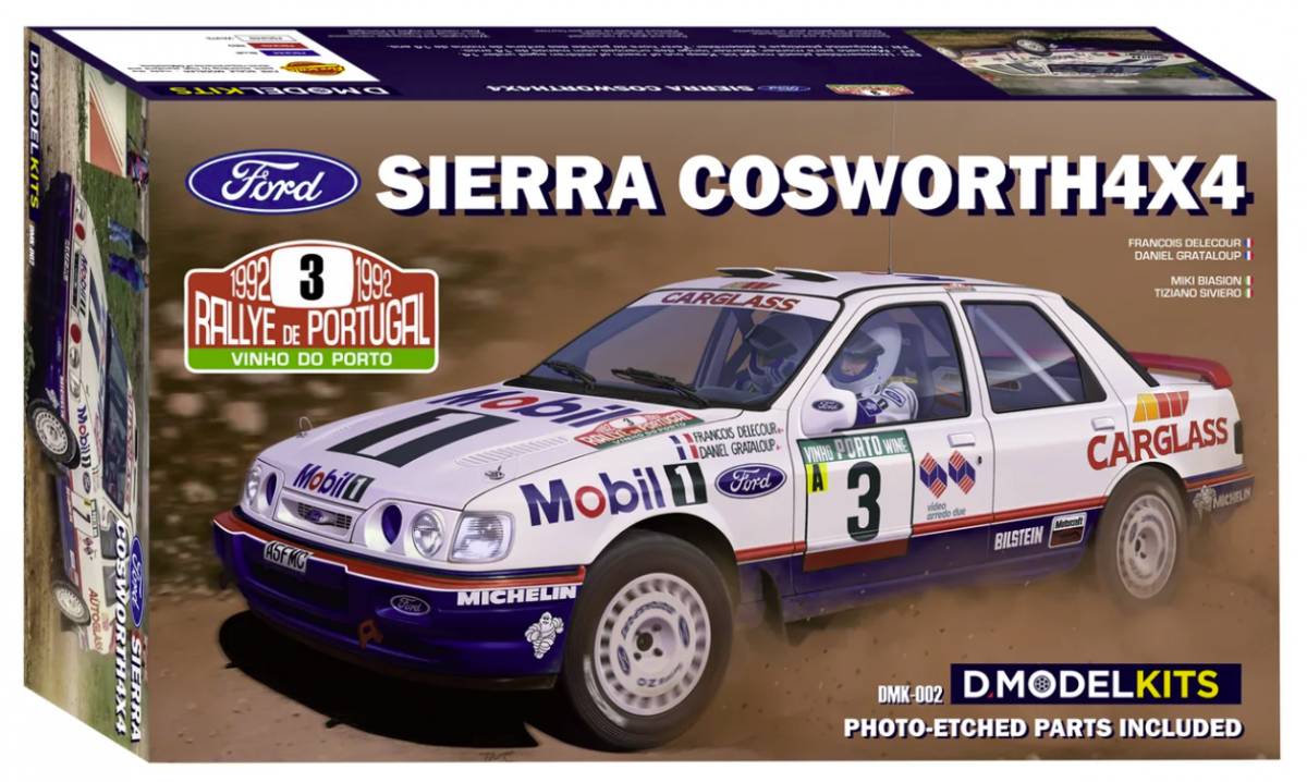 D.Modelkits DMK002 Ford Sierra Cosworth 4×4 Gr. A Rallye Portugal 1992 1/24