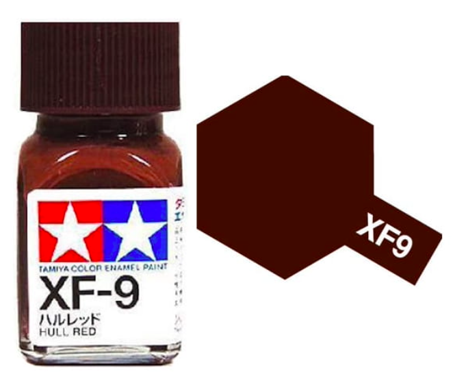 Peinture émail Tamiya XF9 Rouge Coque (80309)