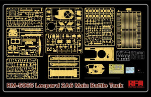 Maquette Rye Field 5065, char de combat principal Leopard 2A6, échelle 1/35 – imagen 2