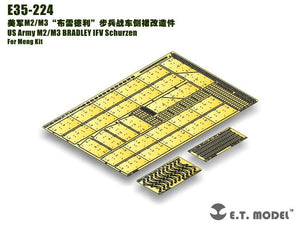 ET modèle E35-224 US Army M2/M3 BRADLEY IFV Schurzen (pour Kit Meng) (1/35)