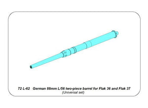 Canon Aber 72L-62 allemand 88 mm L/56 en deux parties pour Flak 36/37 (1/72) – immagine 10