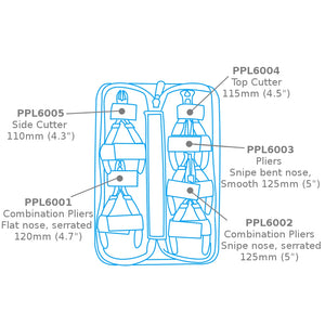 Ensemble de 5 mini-pinces Modelcraft PPL6000 dans un étui zippé – immagine 2