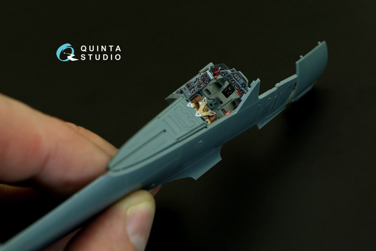 Intérieur imprimé en 3D et coloré sur papier décalcomanie Quinta Studio QD48080 FW 190A-4 (pour kit Eduard) 1/48 – Bild 3
