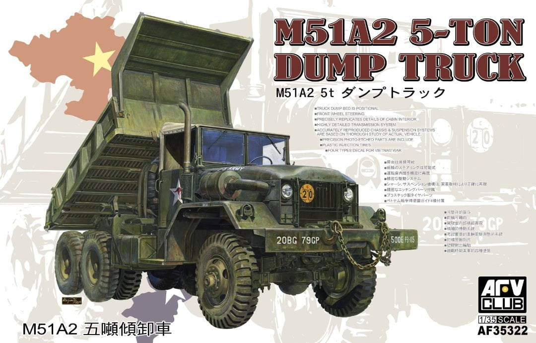 AFV Club 35322 Camion-benne M51A2 de 5 tonnes, échelle 1/35