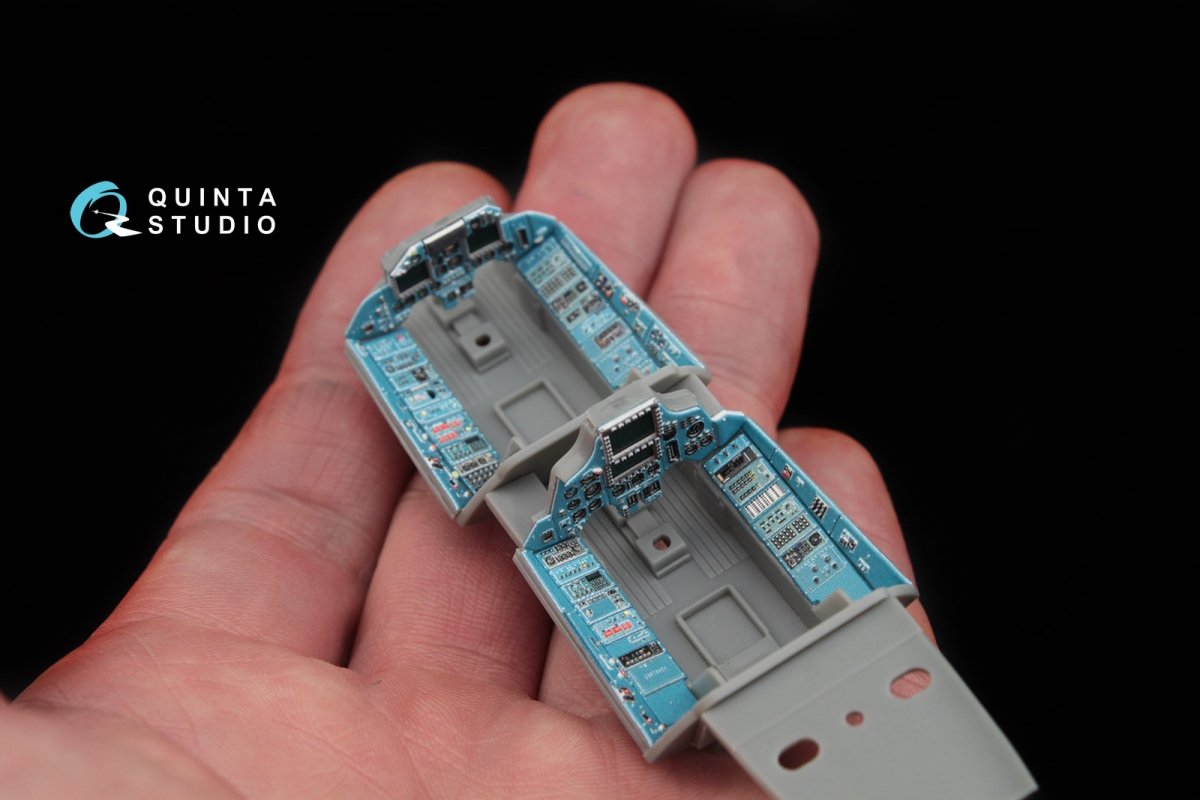 Intérieur imprimé en 3D et coloré sur papier décalcomanie Quinta Studio QD48047 Su-30MKK (pour kit HobbyBoss) 1/48 – image 7