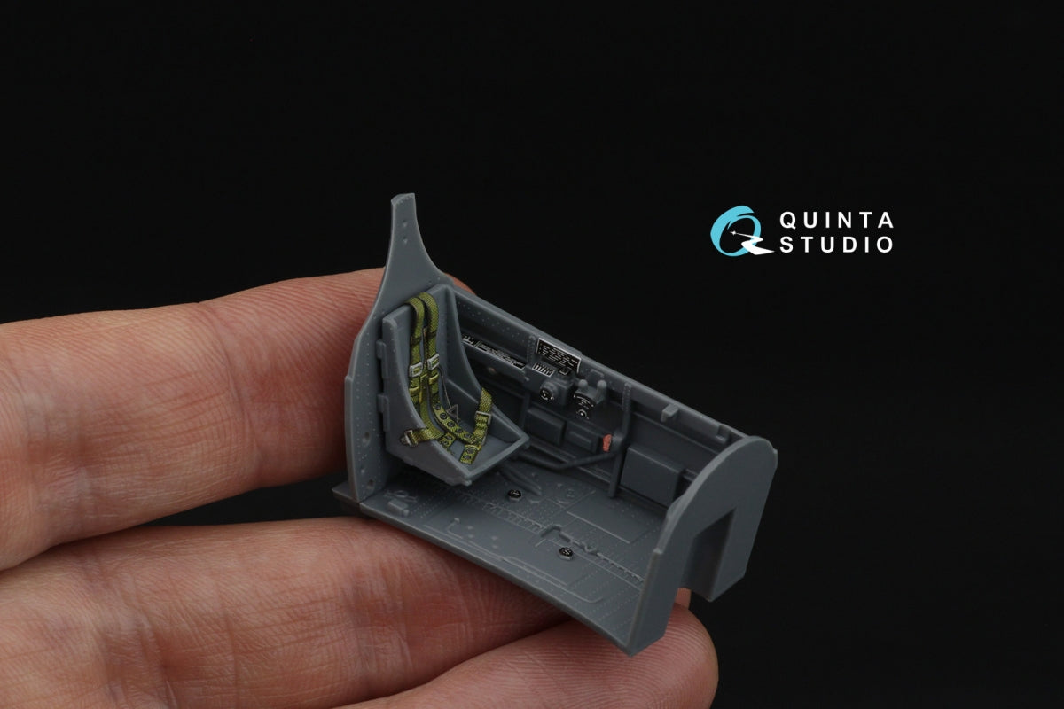 Intérieur imprimé en 3D et coloré sur papier décalcomanie Quinta Studio QD48587 P-40E Warhawk (Eduard) 1/48 – image 14