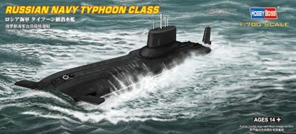 Hobby Boss 87019 Maquette de classe Typhoon de la marine russe, échelle 1/700