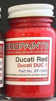 Peinture Zero Paints ZP-1005-DUC1 Ducati Paints 60ml Rouge Ducati DUC 1 (Rouge Ducati classique)