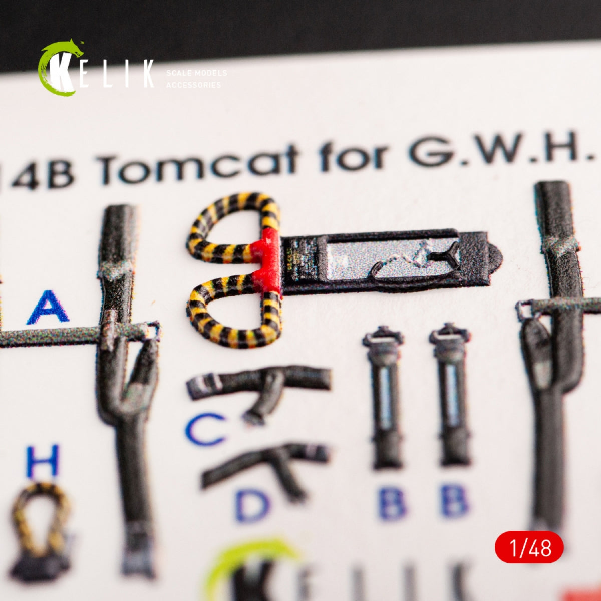 KELIK K48066 Décalcomanies 3D pour intérieur F-14B Tomcat, kit GWH au 1/48 – image 7