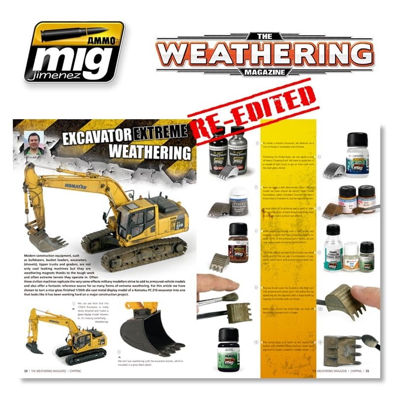 AMMO de Mig Jimenez 4502 - Le magazine de vieillissement - Écaillage (Version anglaise) – image 2
