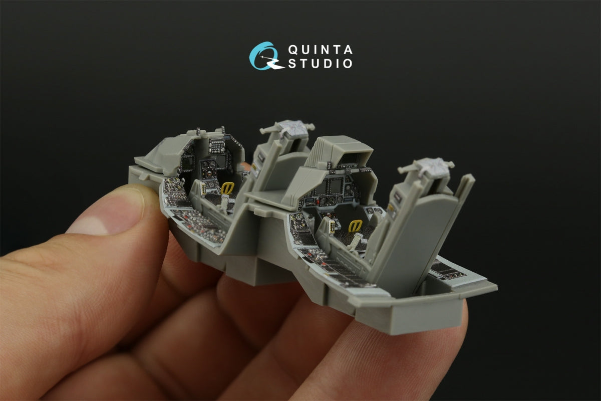 Intérieur imprimé en 3D et coloré pour le F-16D Block 40 de Quinta Studio (outil Kinetic 2022), échelle 1/48 – image 11