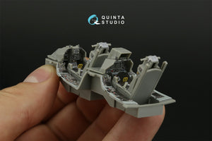Intérieur imprimé en 3D et coloré pour le F-16D Block 40 de Quinta Studio (outil Kinetic 2022), échelle 1/48 – image 11