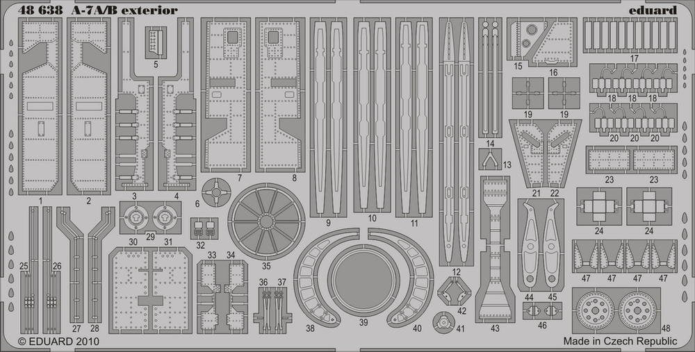 Eduard 48638 A-7A/B extérieur HOBBY BOSS (1/48)