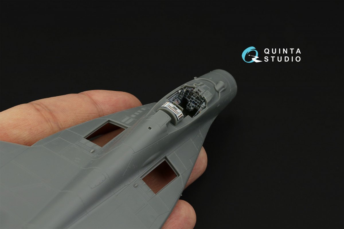 Intérieur imprimé en 3D et coloré sur papier décalcomanie Quinta Studio QD72072 MiG-29A OTAN (GWH) 1/72 – image 3