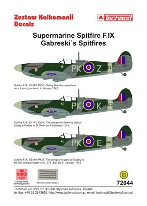 Techmod 72044 - Supermarine Spitfire F.IX (Spitfires de Gabreski) (1/72) – Bild 2