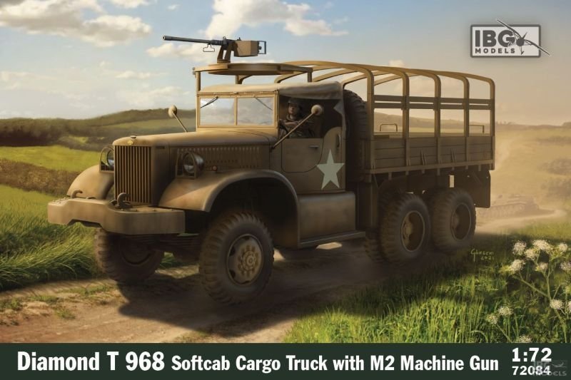 Camion cargo Diamond T968 Softcab IBG 72084 avec M2 1/72