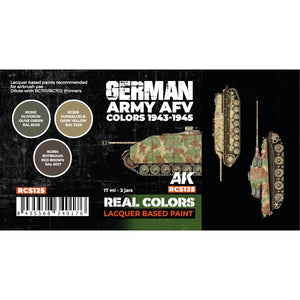 Peinture AK Interactive RCS125, couleurs des véhicules blindés de l&amp;#39;armée allemande (1943-1945), 3 flacons de 17 ml. – Bild 2