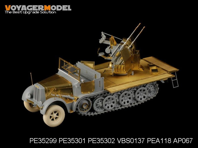 Maquette Voyager PE35299 Sd.Kfz.7/1 allemand de la Seconde Guerre mondiale, partie 1, pour DRAGON 6525 au 1/35 – Bild 4