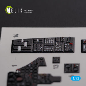 Décalcomanies 3D pour l&amp;#39;intérieur du F-89 D/J Scorpion KELIK K72090, compatibles avec la maquette Revell au 1/72  – image 6
