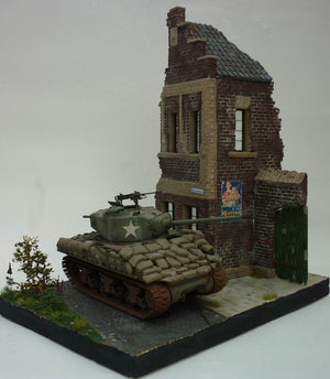 RT-Diorama 35202 Socle de diorama : Ruine de maison en briques 1/35  – immagine 10