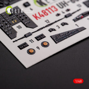 KELIK K48113 UH-60A Black Hawk - Décalcomanies 3D intérieures de type 1 pour kit ICM au 1/48 – image 5