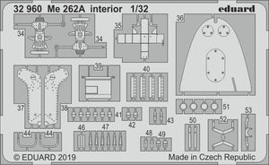 Intérieur du Me 262A Eduard 32960 au 1/32 REVELL – image 2