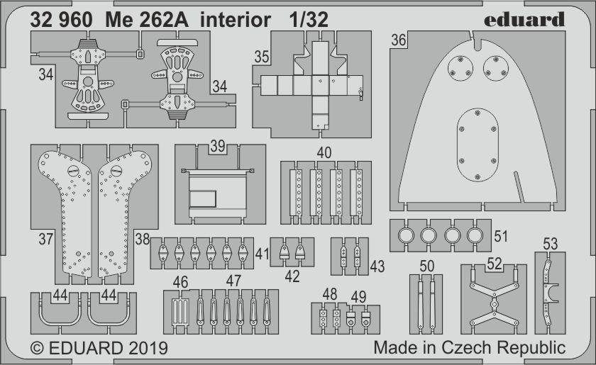 Intérieur du Me 262A Eduard 32960 au 1/32 REVELL – image 2