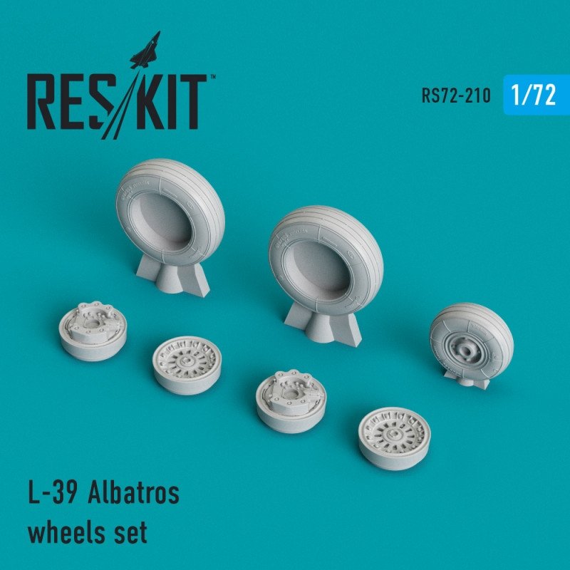 RESKIT RS72-0210 Jeu de roues L-39 Albatros 1/72