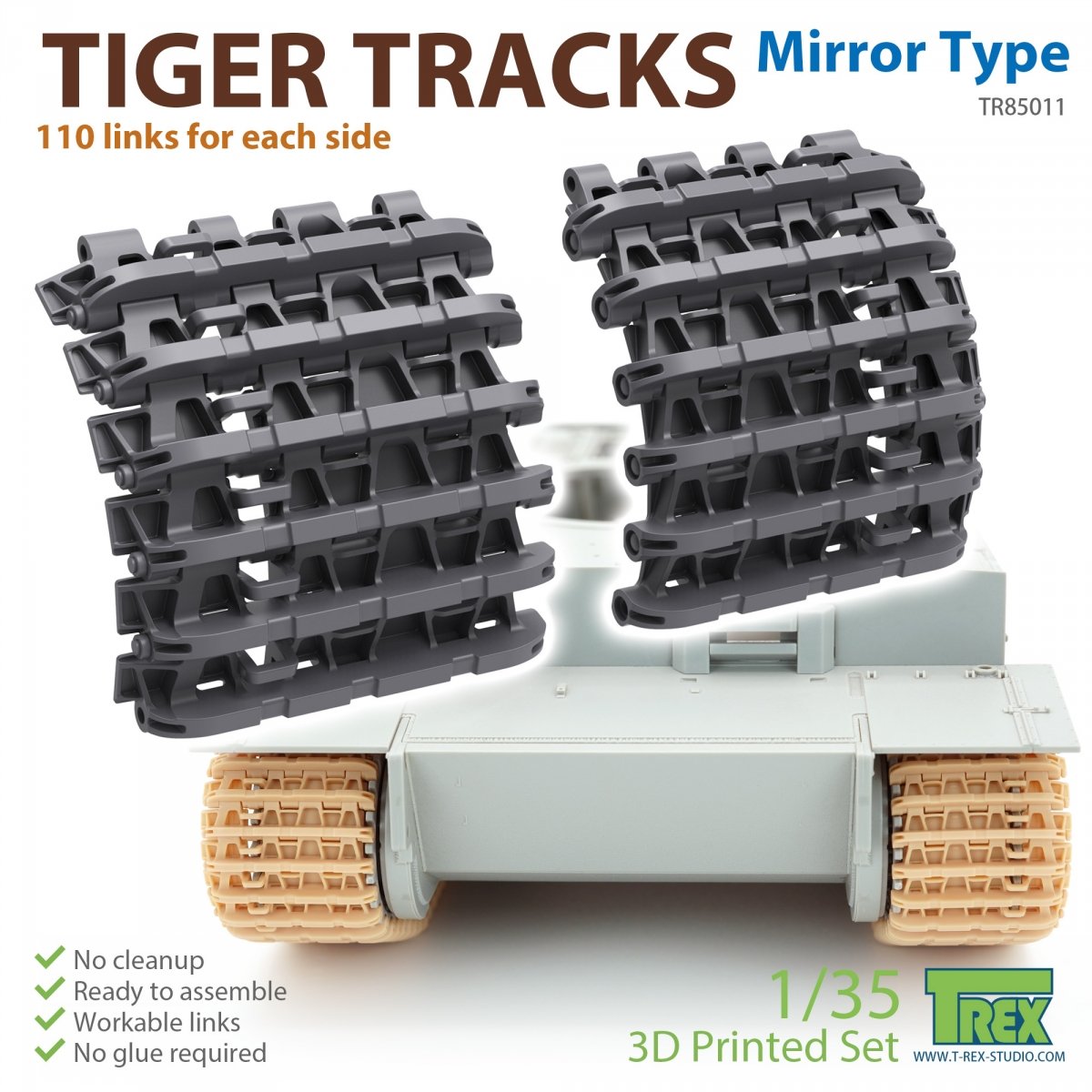 T-Rex Studio TR85011 Tiger Tracks Type Miroir 1/35